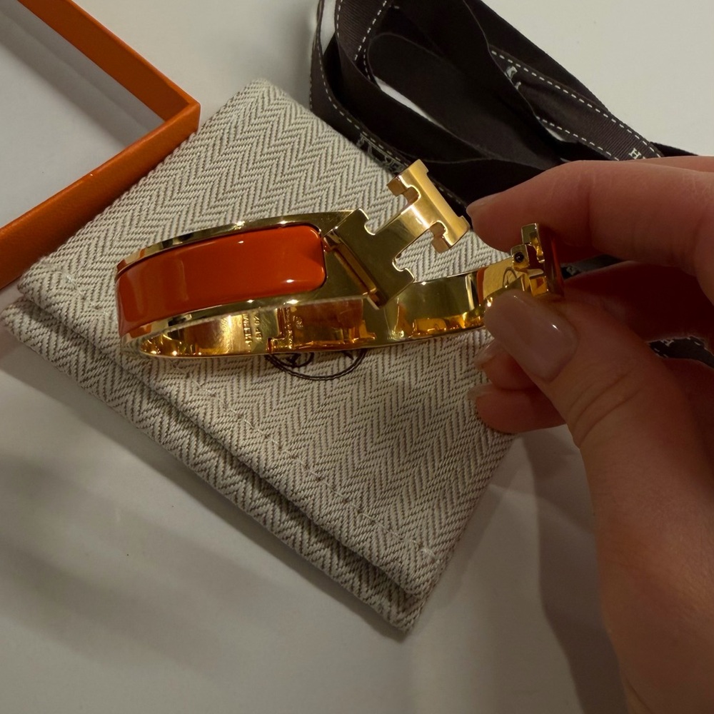 Original Hermes clic H bracelet. - Picture 5 of 11
